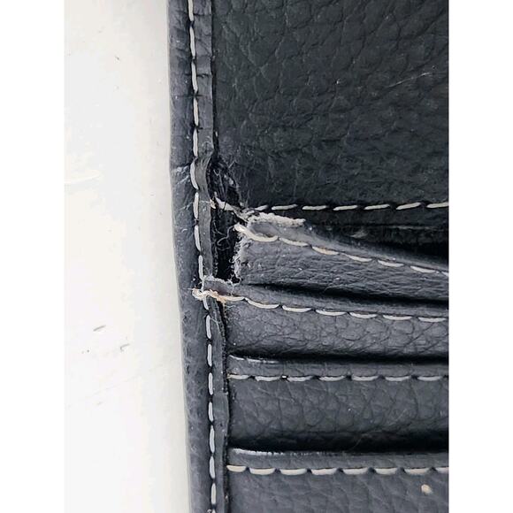 Salvatore Ferragamo Black Pebbled Leather Wallet Italy Read Description - Picture 7 of 10